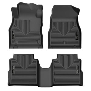 Nissan Kicks Floor Liners - Front + Rear - Husky Liners - WeatherBeater - Black - `18-`22